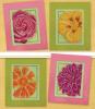 Схема вышивания крестом - Серия открыток "Цветы"